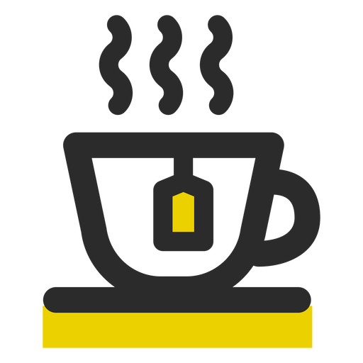 Tea Cup Colored Stroke Icon