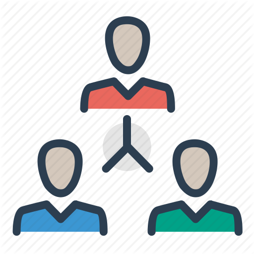 Hierarchy, Leader, Management, Team Building Icon