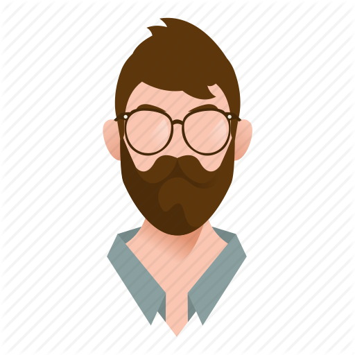 My Life Coffee Icon, Flat Illustration