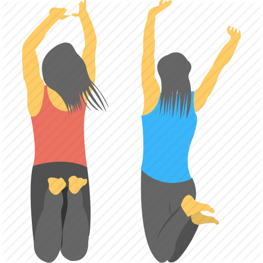 Fitness, Girls, Joy, Jumping, Teenage Icon