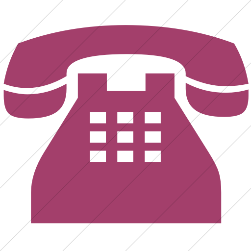 Simple Pink Classica Traditional Telephone Icon