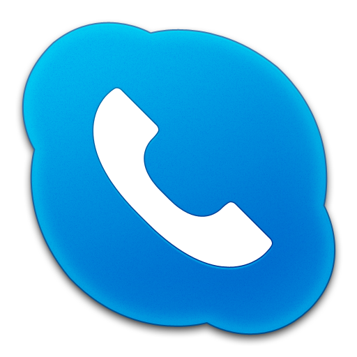 Skype Phone Blue Icon