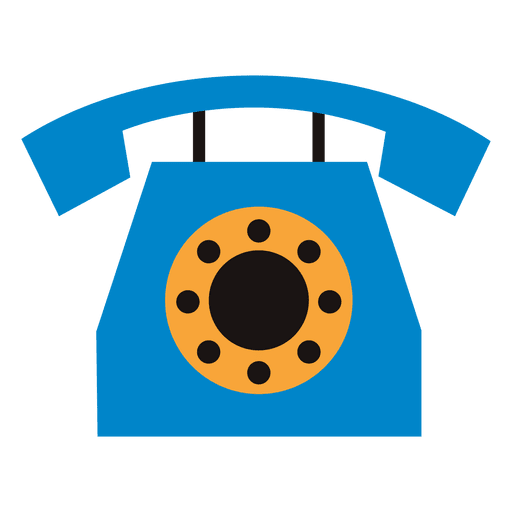Flat Telephone Icon