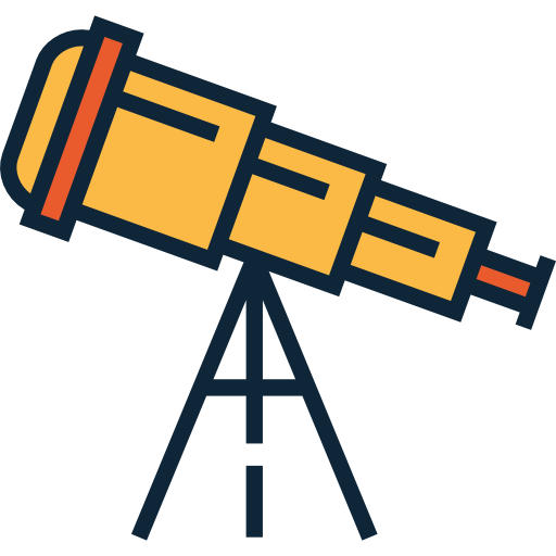 Telescope Flat Icon
