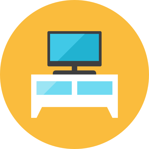 Television Shelf Icon Kameleon Iconset Webalys