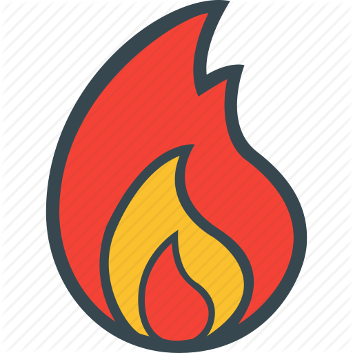 Burn, Fire, Flame, Heat, Temperature Icon