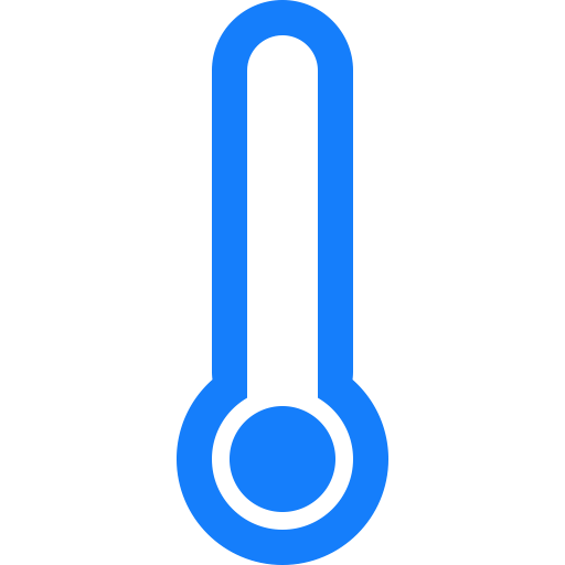 Mixed Thermometer Black Icon
