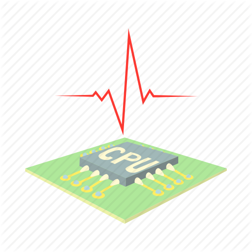 Board, Cartoon, Computer, Cpu, High, Sensor, Temperature Icon