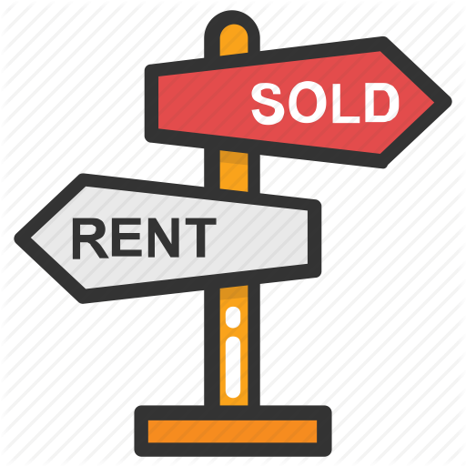 Property Rental, Real Estate Marketing Concept, Rent, Sold, Tenant