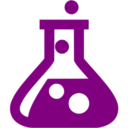 Purple Test Tube Icon