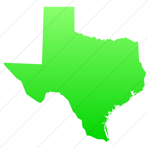 Simple Ios Neon Green Gradient Us States Texas Icon