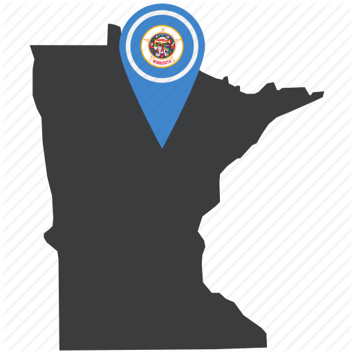 Flag, Map, Marker, Minnesota, Pin, State, United States Icon