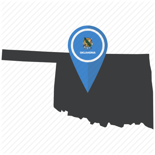 Flag, Map, Marker, Oklahoma, Pin, State, United States Icon