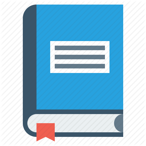 Cropped Book Education Literature Textbook Flat Icon