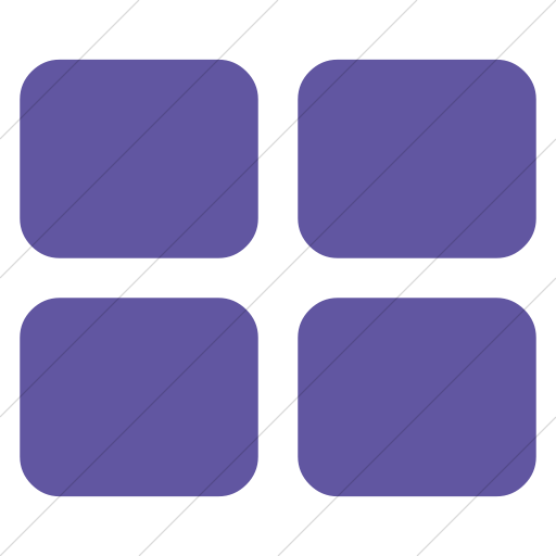 Simple Purple Bootstrap Font Awesome Th Large Icon