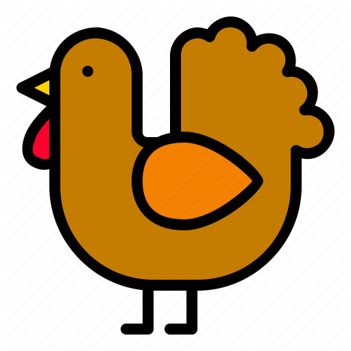 Animal, Fall, Farm, Thanksgiving, Turkey Icon