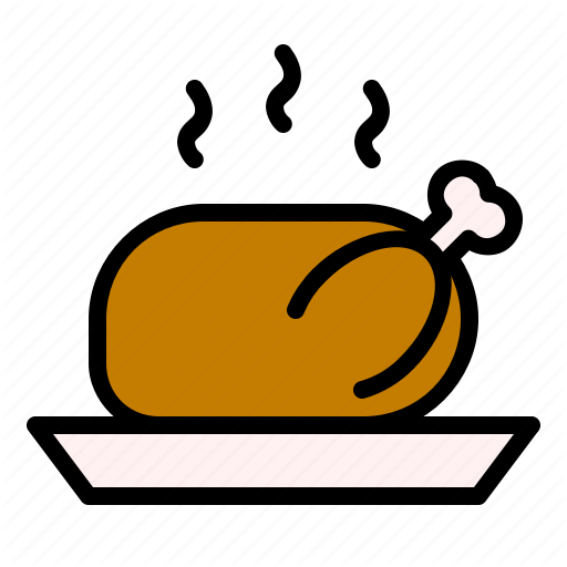 Chicken, Dinner, Food, Roast Turkey, Thanksgiving Icon