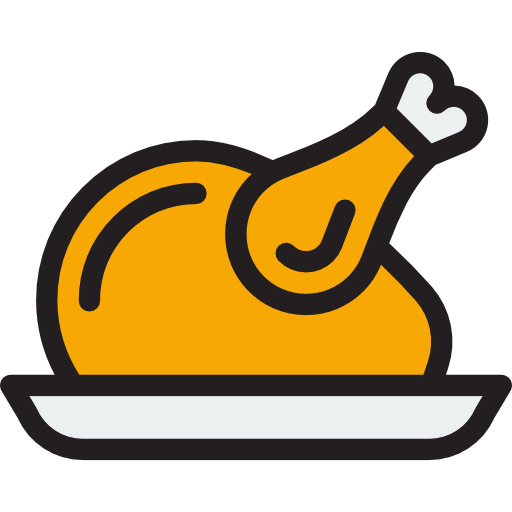 Food, Thanksgiving, Turkey, Dinner, Chicken, Animals Icon