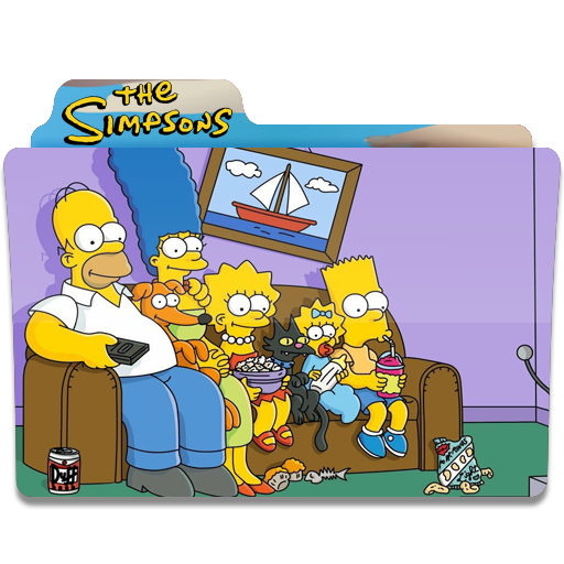 The Simpsons, Film, Popcorn, Folder, Folders Icon Free Of Simpsons