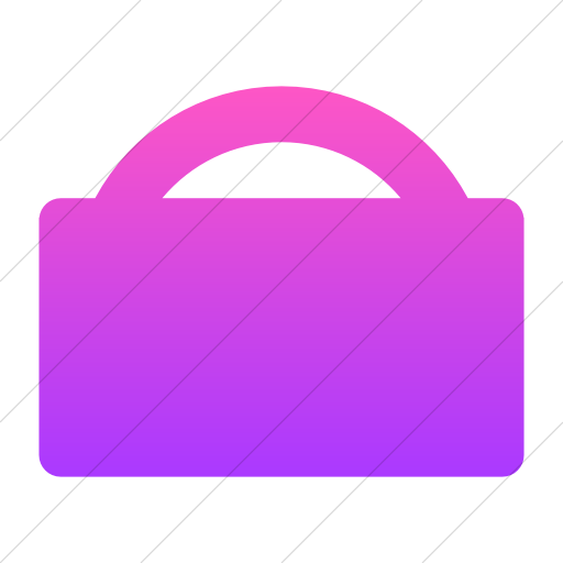 Simple Ios Pink Gradient Foundation Shopping Bag Icon