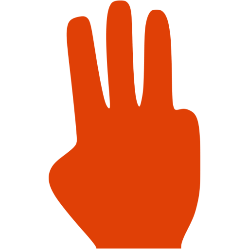 Soylent Red Three Fingers Icon