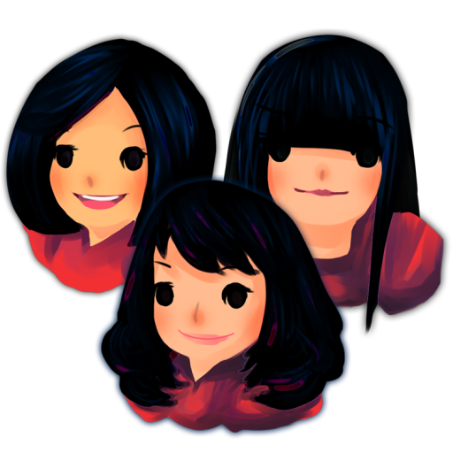 Three Girls Icon Artificial Girl Iconset Teekatas Suwannakrua