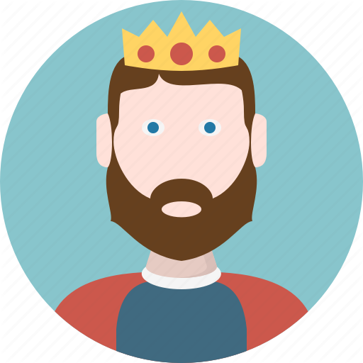 Avatar, Character, Crown, King, Portrait, Royal, Throne Icon