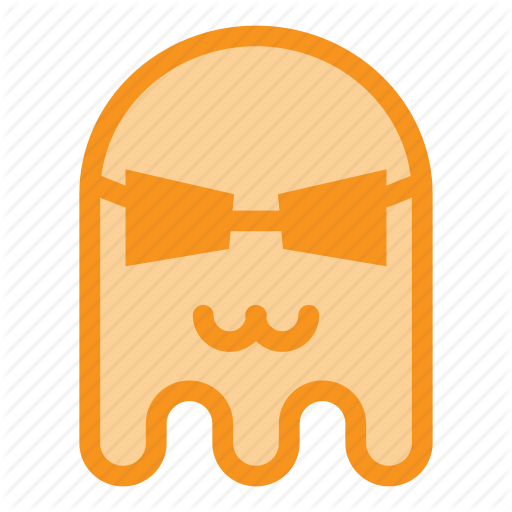 Cat Mouth, Emoji, Emoticon, Ghost, Glasses, Halloween, Thug Icon