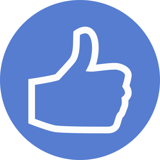 Election Thumbs Up Outline Icon Circle Blue Election Iconset