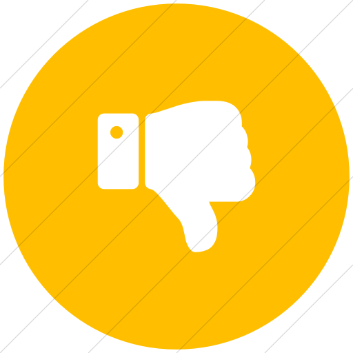 Flat Circle White On Yellow Bootstrap Font Awesome