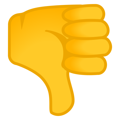 Thumbs Down Icon Noto Emoji People Bodyparts Iconset Google
