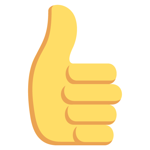 Thumbs Up Sign Emoji For Facebook, Email Sms Id Emoji