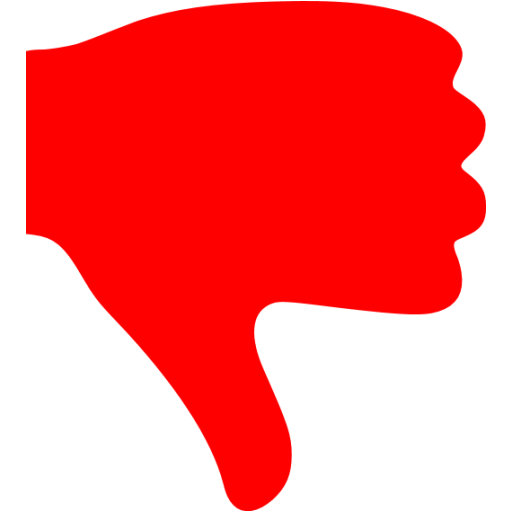 Red Thumbs Down Icon