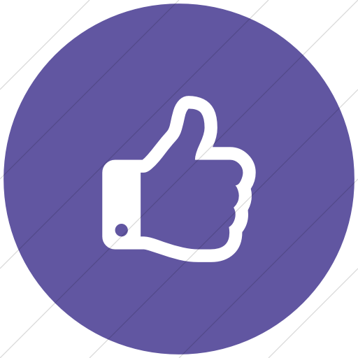 Flat Circle White On Purple Bootstrap Font Awesome