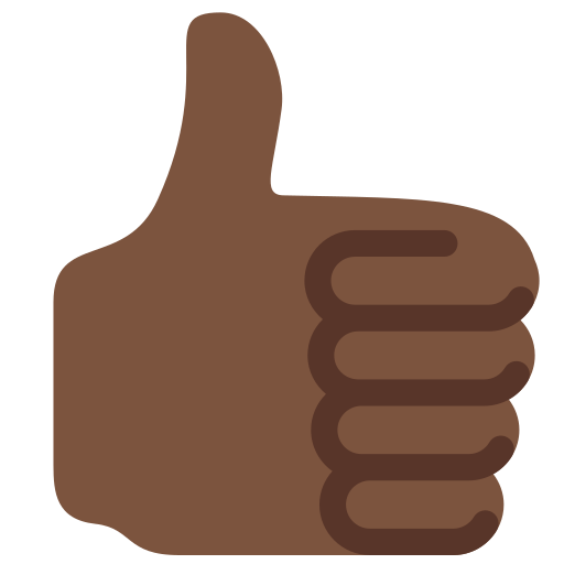 Thumbs Up Emoji With Dark Skin Tone Meaning And Pictures