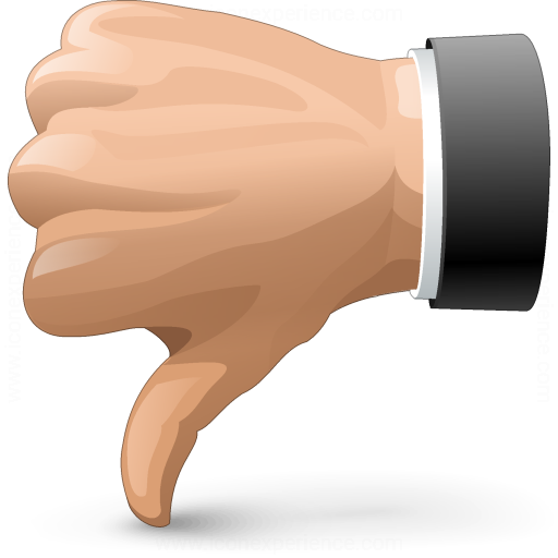 Iconexperience V Collection Hand Thumb Down Icon