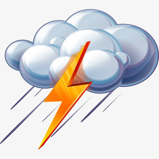 Thunderstorm Lightning Weather Icon, Lightning Clipart, Weather