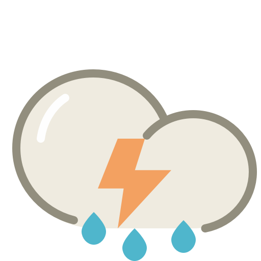Thunderstorms Icon Lovely Weather Part Iconset Custom Icon