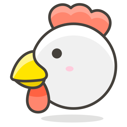 Chicken, Essen, Tier Symbol Kostenlos Von Another Emoji Icon Set