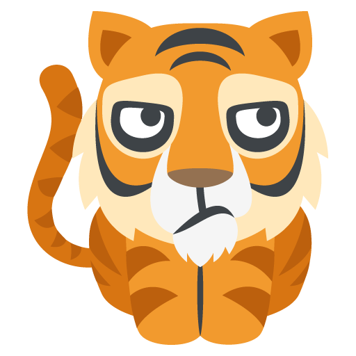 Tiger Emoji Vector Icon Free Download Vector Logos Art Graphics