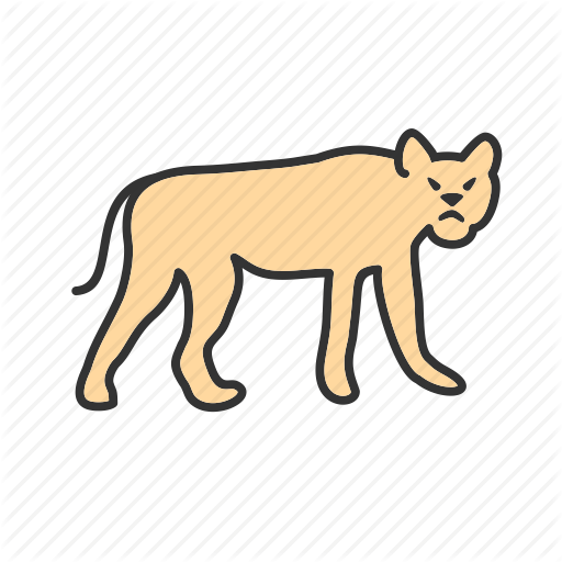 Animal, Fast, Jungle, Leopard, Lion, Tiger, Wild Icon Icon