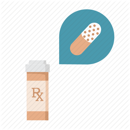 Bottle, Capsule, Gelcap, Inside, Prescription, Rx, Time Released Icon
