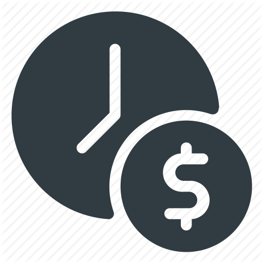 Cash, Clock, Money, Time, Value Icon