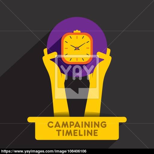 Creative Campaigning Timeline Icon Design Concept Vector Vector