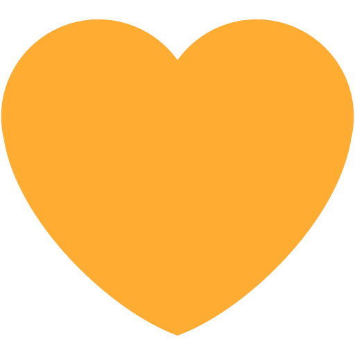 Orange Heart Emoji