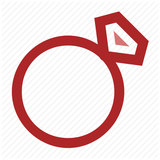 Diamond, Love, Proposal, Ring, Wedding Icon