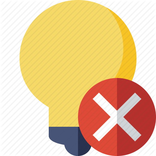 Bulb, Cancel, Idea, Light, Tip Icon