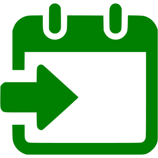Green Date To Icon