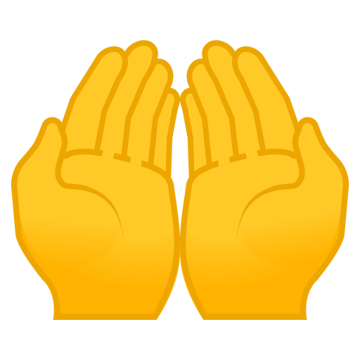 Palms Up Together Icon Noto Emoji People Bodyparts Iconset Google