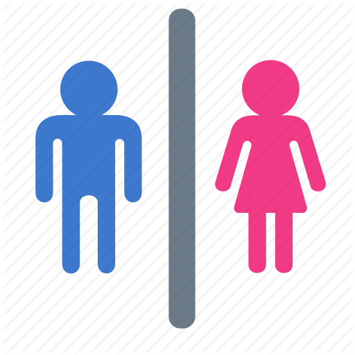 Female, Male, Restroom, Toilet, Wc Icon